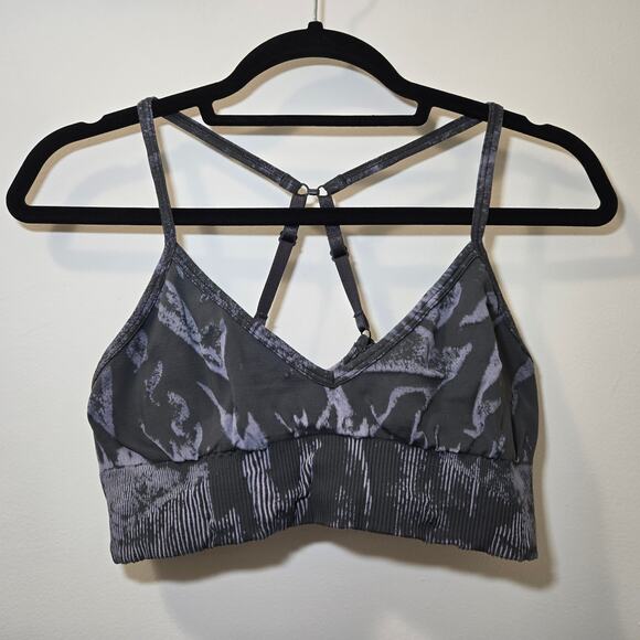 Lululemon Ebb To Street Bra A/B Cup Color Wash Stone Wash Graphite Grey Size 10 - Picture 1 of 6